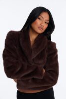 Brown Cropped Coat