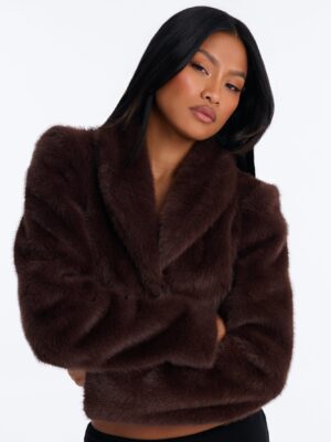 Brown Cropped Coat