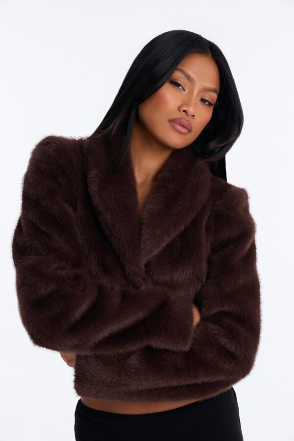 Brown Cropped Coat