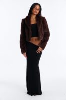 Brown Cropped Coat