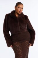 Brown Cropped Coat