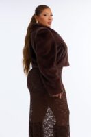 Brown Cropped Coat