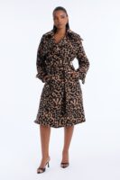 Coat in Brown 54% polyester