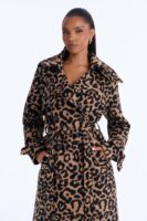 Coat in Brown 54% polyester