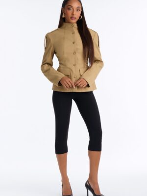 Ladies Kit Khaki Shacket