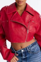 Red Cropped Jacket