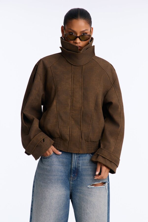 Jacket in Brown 100% polyester