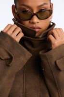 Jacket in Brown 100% polyester