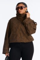 Jacket in Brown 100% polyester