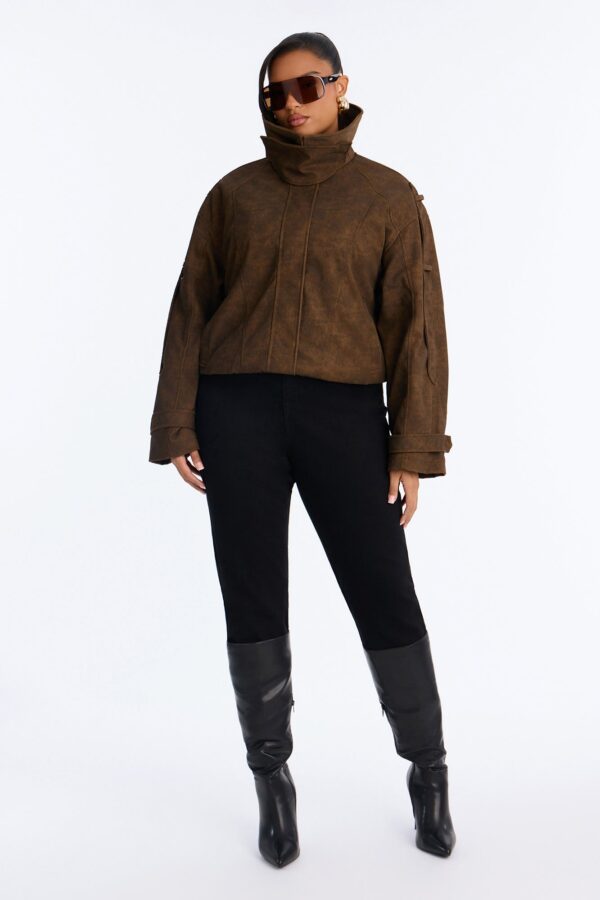 Jacket in Brown 100% polyester
