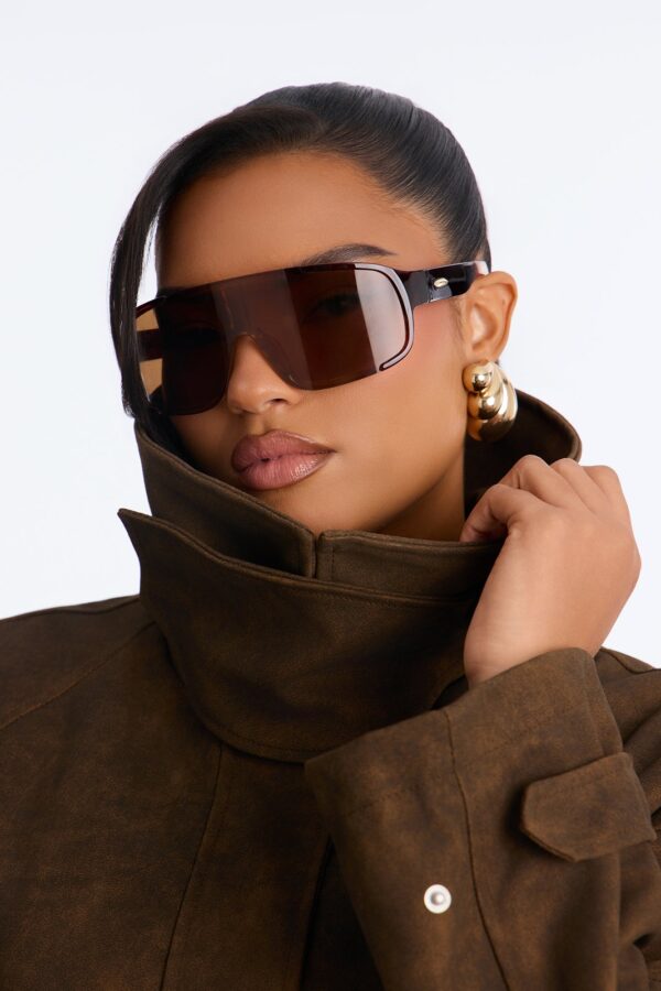 Jacket in Brown 100% polyester