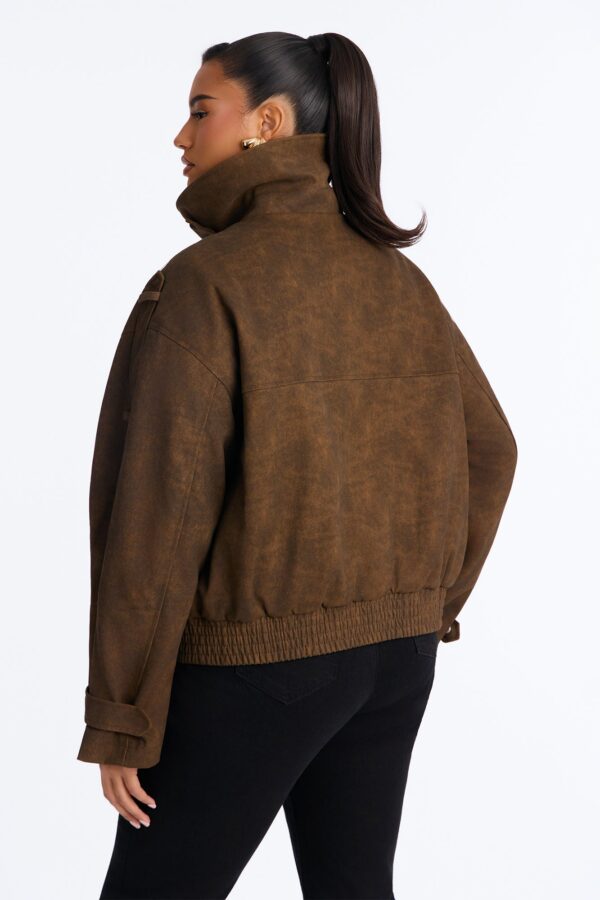 Jacket in Brown 100% polyester