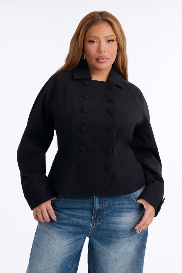 Coat in Black 100% polyester