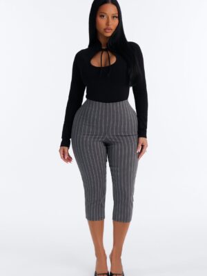 Pants in Gray 73% rayon