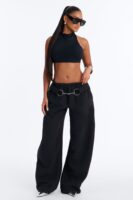 Pants in Black 52% cotton
