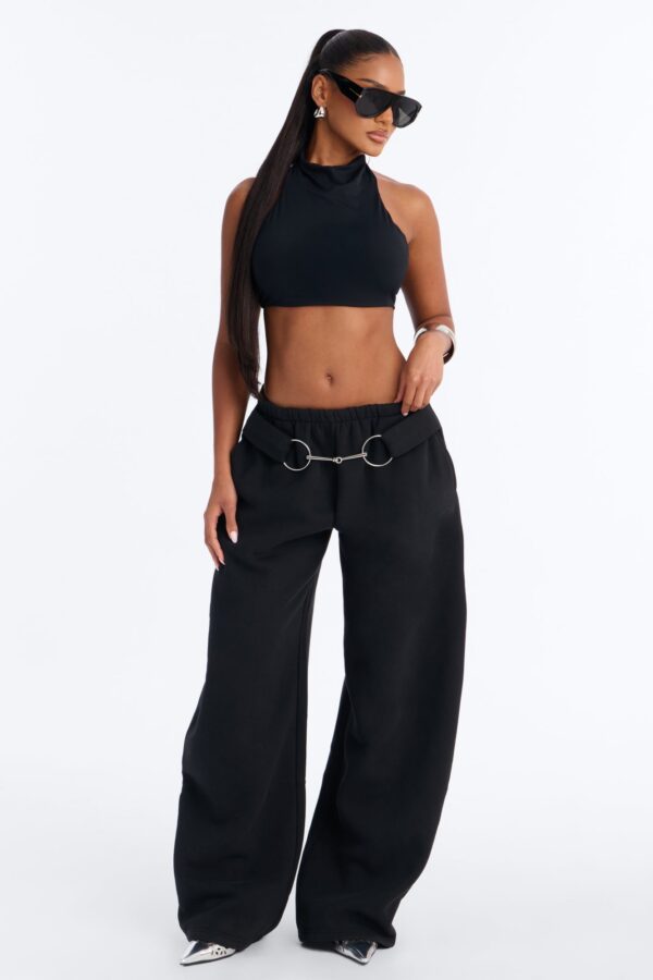Pants in Black 52% cotton