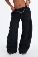 Pants in Black 52% cotton