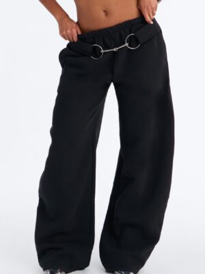 Pants in Black 52% cotton