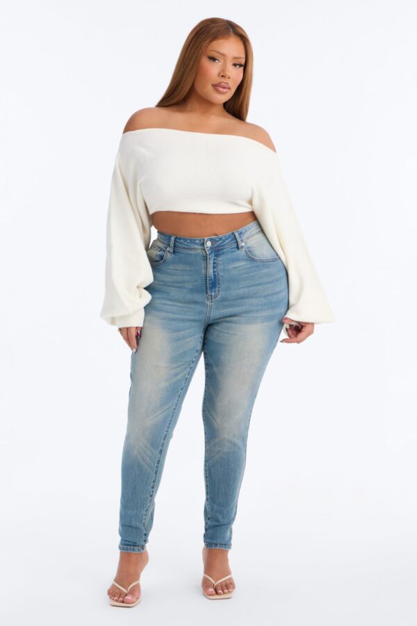 Santa Marta Sweetheart Booty Lifter Skinny Jeans - Medium Wash