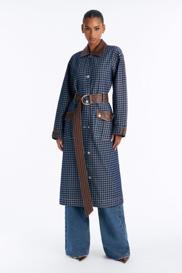 Belt Jacket in Denim