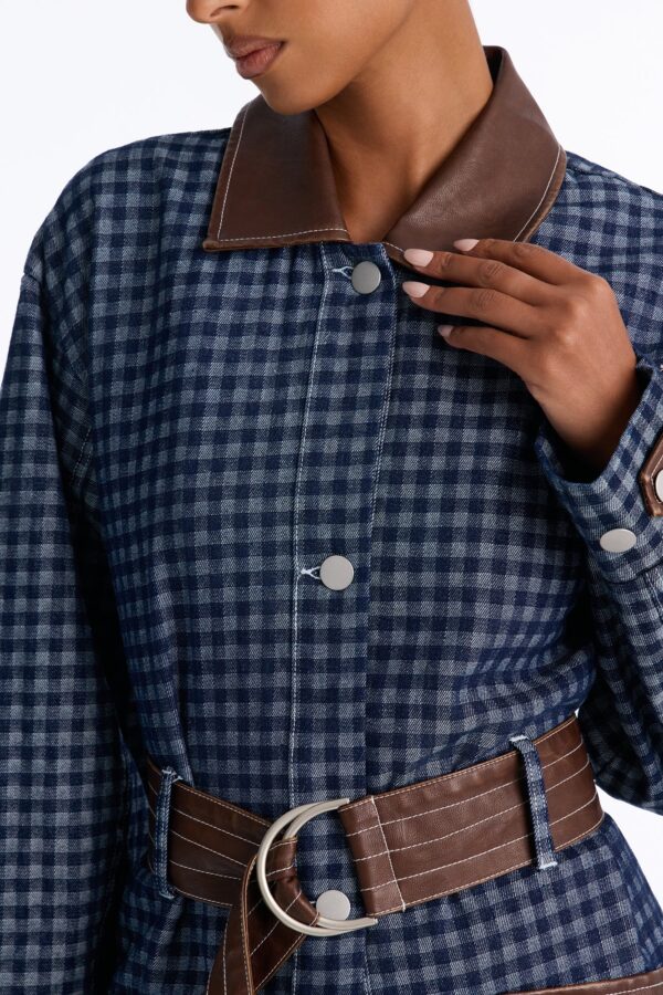 Belt Jacket in Denim