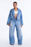 Denim Wide-Leg Jacket