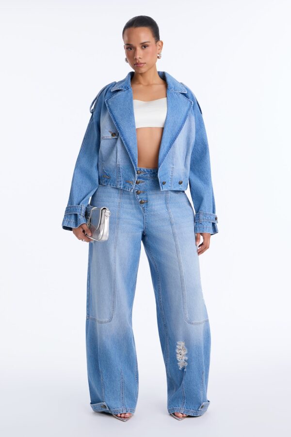 Denim Wide-Leg Jacket