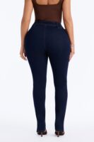 Hit It Compression Stretch High Rise Skinny Jeans - Dark Wash