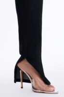 Catch A Glance High RIse Stretch Split Hem Skinny Jeans - Black