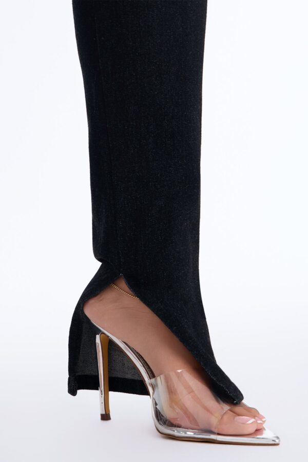 Catch A Glance High RIse Stretch Split Hem Skinny Jeans - Black
