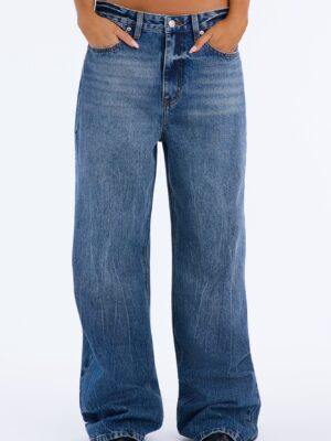 Back In My Game Baggy Jeans - Dark Wash