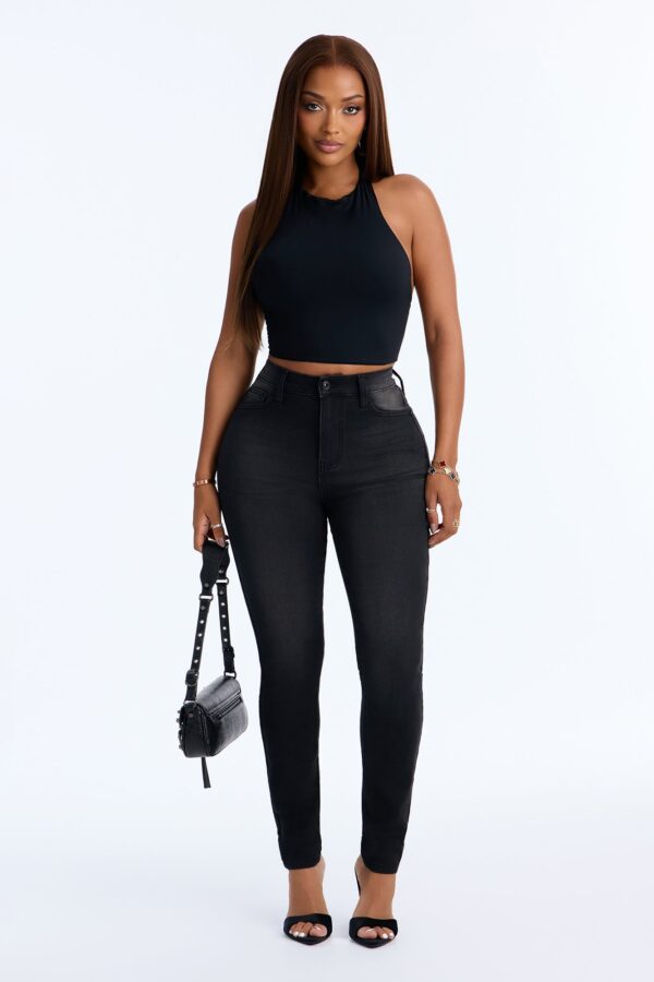 Pants in Black 66% cotton