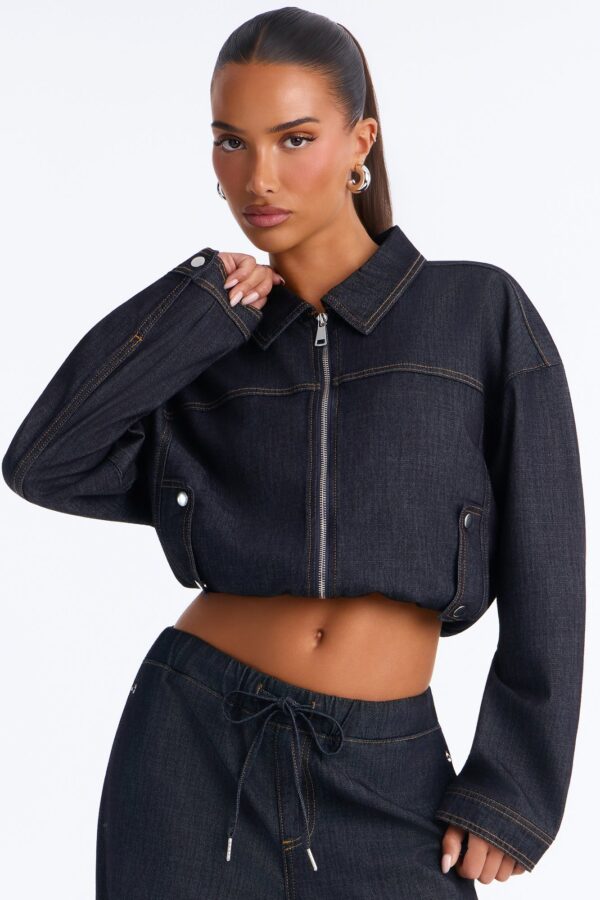 Denim Wide-Leg Pants