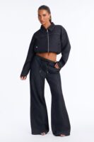 Denim Wide-Leg Pants