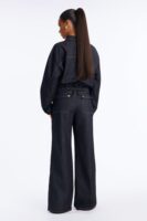 Denim Wide-Leg Pants