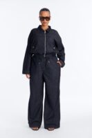 Denim Wide-Leg Pants