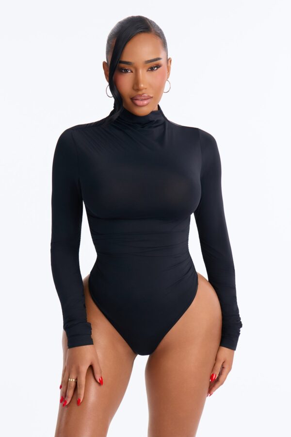 Mock-Neck Bodysuit