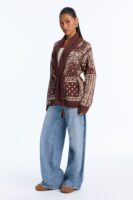 Cardigan in Brown 60% cotton
