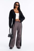 Black V-Neck Cardigan