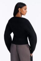 Black V-Neck Cardigan
