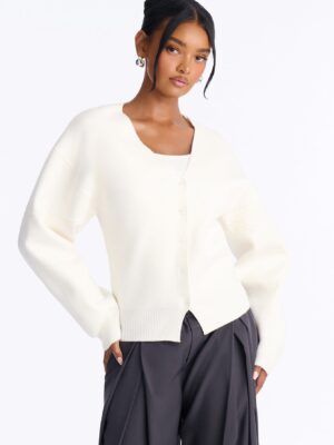 Ladies Kit Ivory Cardigan
