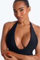 Romper in Black 82% nylon