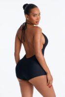 Romper in Black 82% nylon