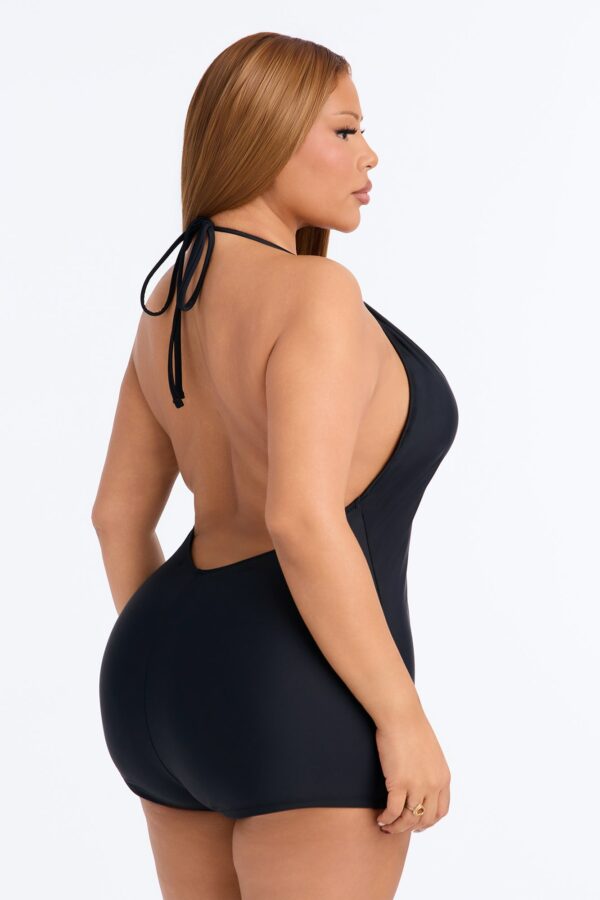 Romper in Black 82% nylon