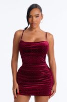 V-Neck Dress in Wine