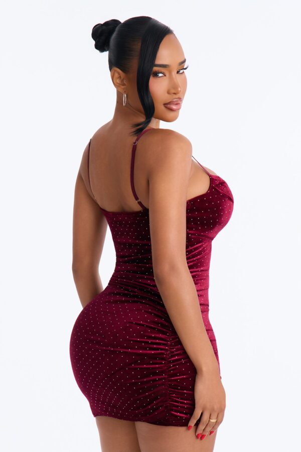 V-Neck Dress in Wine