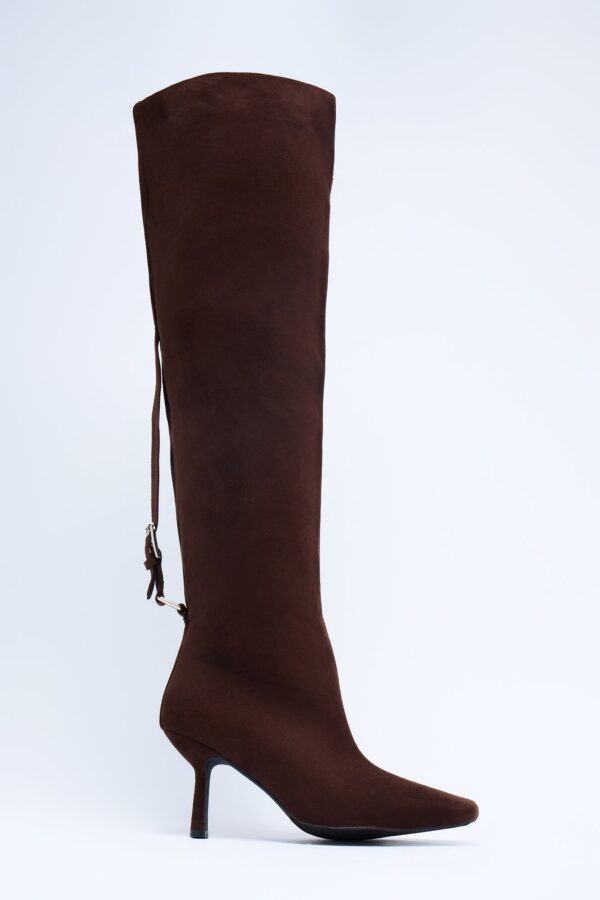 Don’t Hold Back Heeled Boots - Chocolate