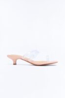 No Hard Feelings Kitten Heels - Clear