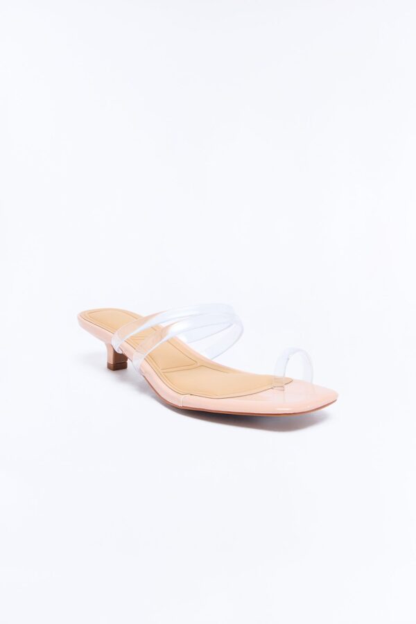 No Hard Feelings Kitten Heels - Clear