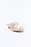 No Hard Feelings Kitten Heels - Gold